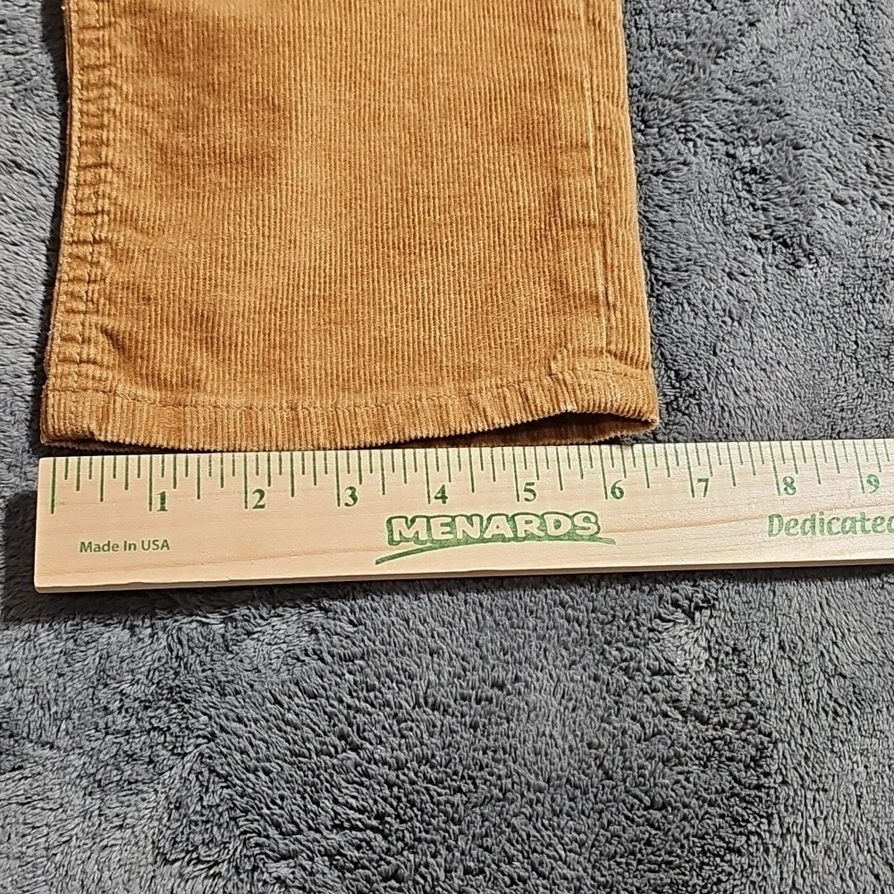 Gap Corduroy Vintage Slim High Rise Jeans Tan Gold Brown Size 29 Tall - Picture 7 of 11